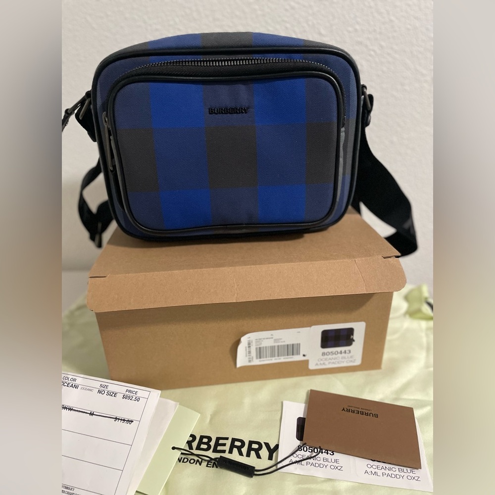 Burberry oceanic blue paddy crossbody bag